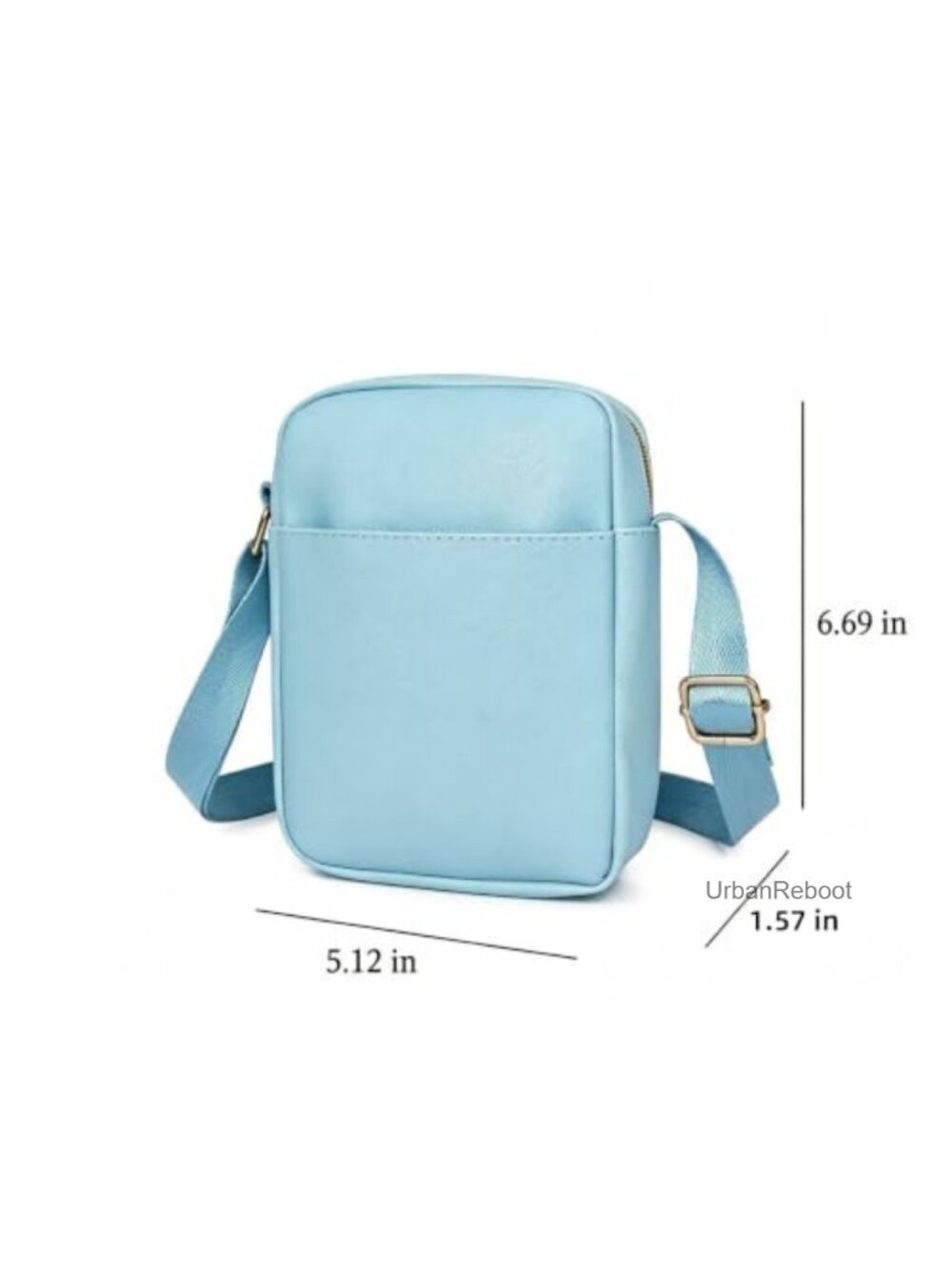 Mini Crossbody Bag PU Leather Cartoon Zip Shoulder Bag
